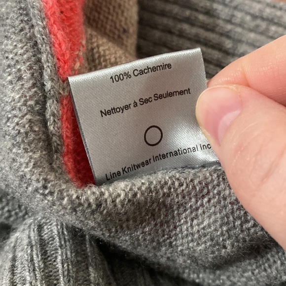 Line Cashmere argyle Crewneck sweater size M - Picture 10 of 11